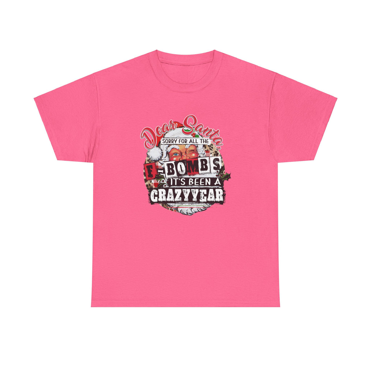 Funny Holiday T-Shirt for Adults Witty Santa Claus Shirt Dear Santa Graphic Tee