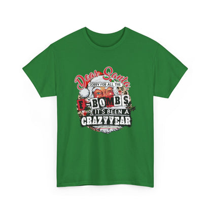 Funny Holiday T-Shirt for Adults Witty Santa Claus Shirt Dear Santa Graphic Tee