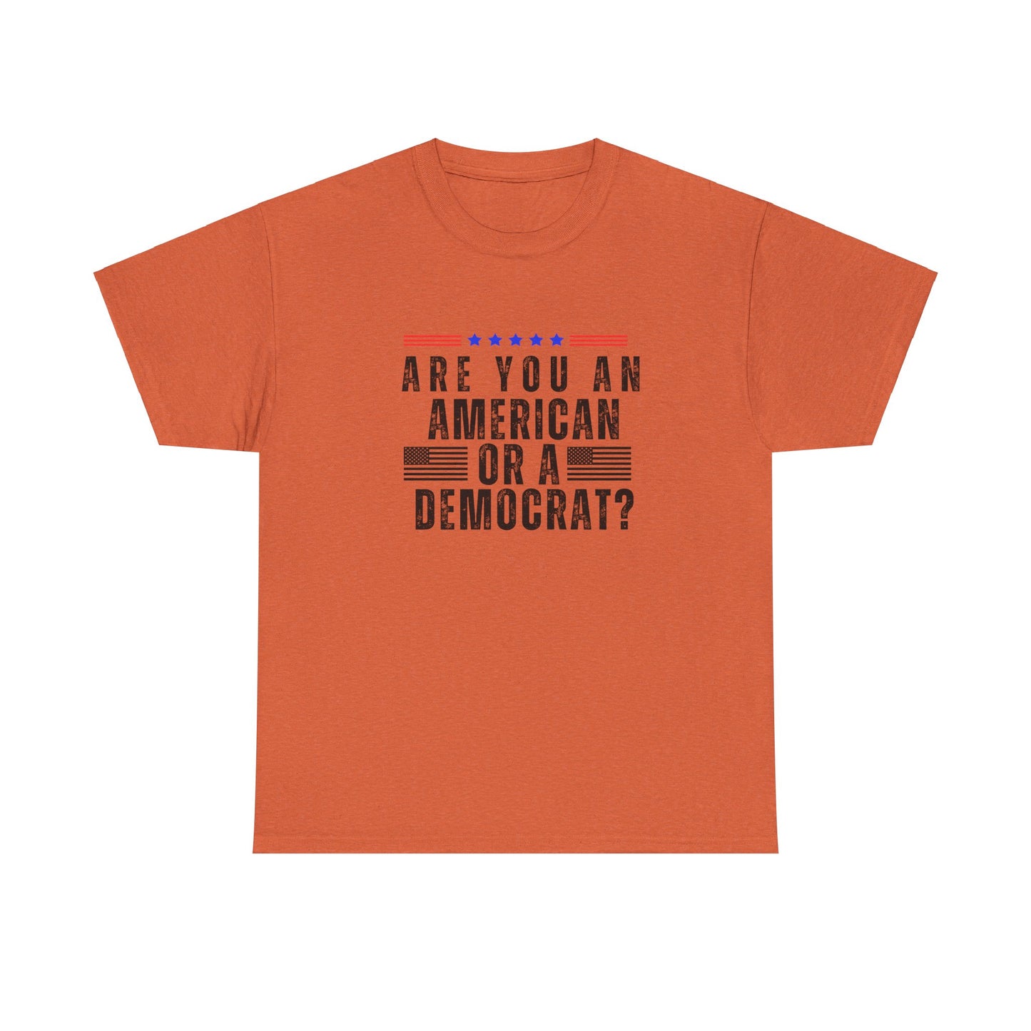 Patriotic T-shirt American or Democrat Shirt Election 2024 Political Statement Tee Proud American Gift Ideas