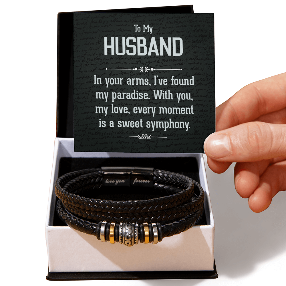 To My Husband -- Love You Forever Bracelet